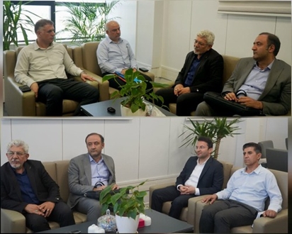 نشست صمیمانه مدیرعامل شرکت شهرک‌های صنعتی البرز با رئیس کانون کارشناسان رسمی دادگستری