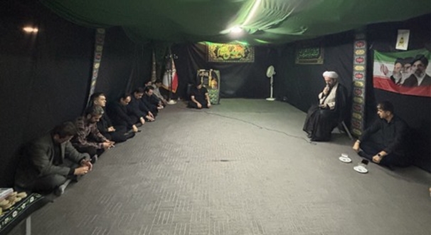 برگزاری مراسم عزاداری پنجمین روز از محرم در حسینیه شرکت شهرک‌های صنعتی استان البرز